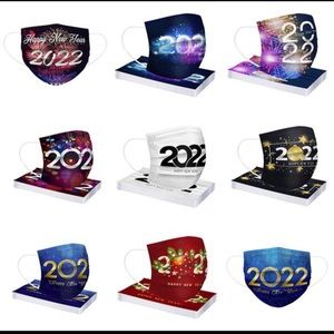 2022 Happy New Years disposable Masks